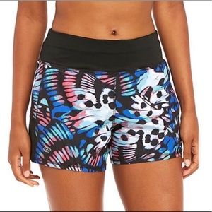 ZELOS | Blue Rainforest Rumba Lined Shorts | Size 3X